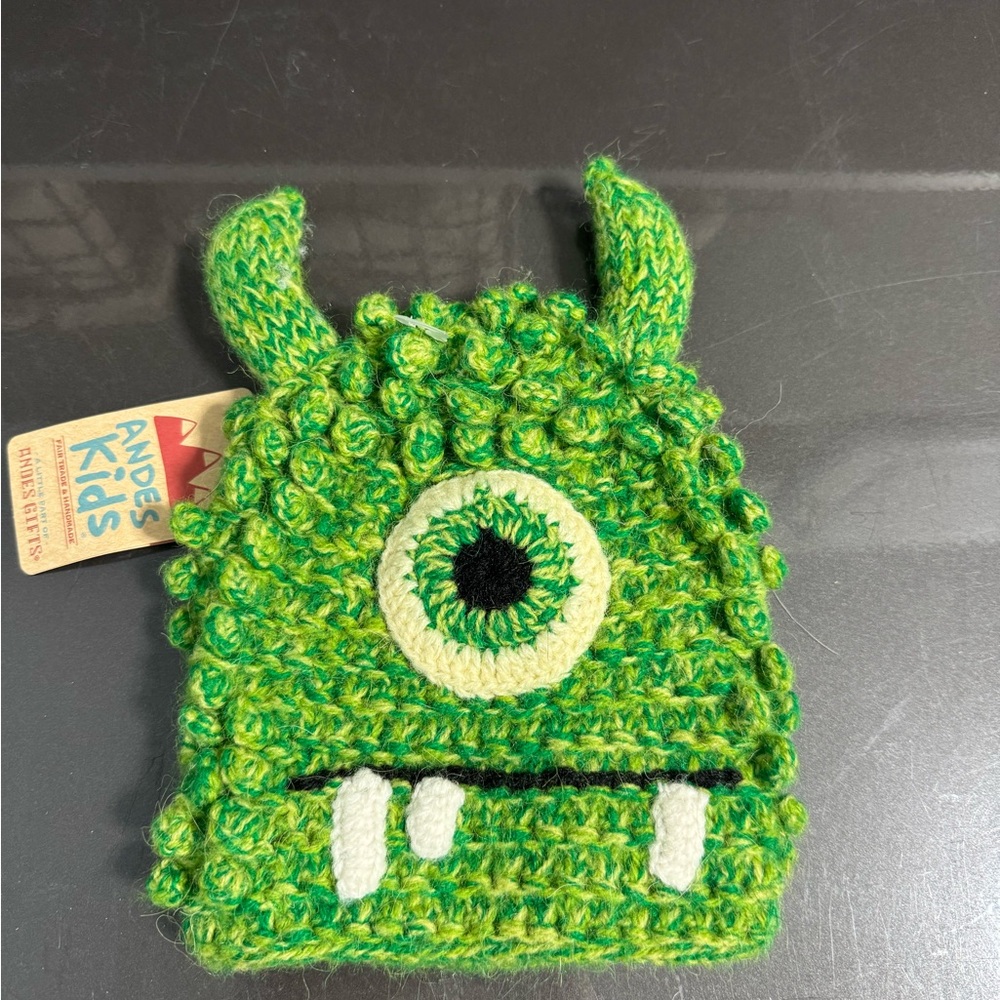 Green Monster Knit Hat